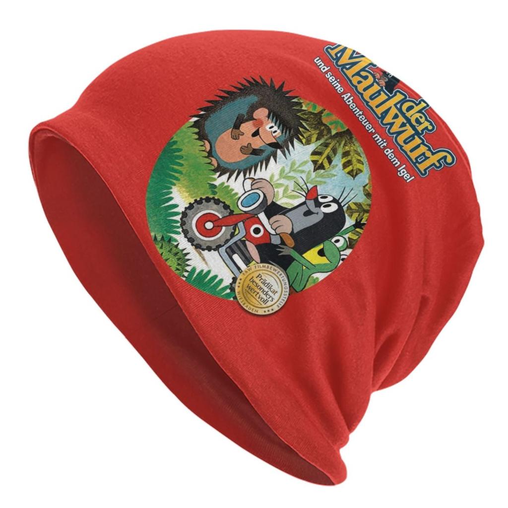 Cartoon Czech The Little Mole Bonnet Beanie Knit Hat Unisex Women Fashion Unisex Krtek Krtecek Warm Winter Skullies Beanies Caps