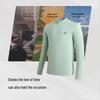 Hodo Men's Wrinkle-Resistant Quick-Dry Sun Protection Half-Zip Tee