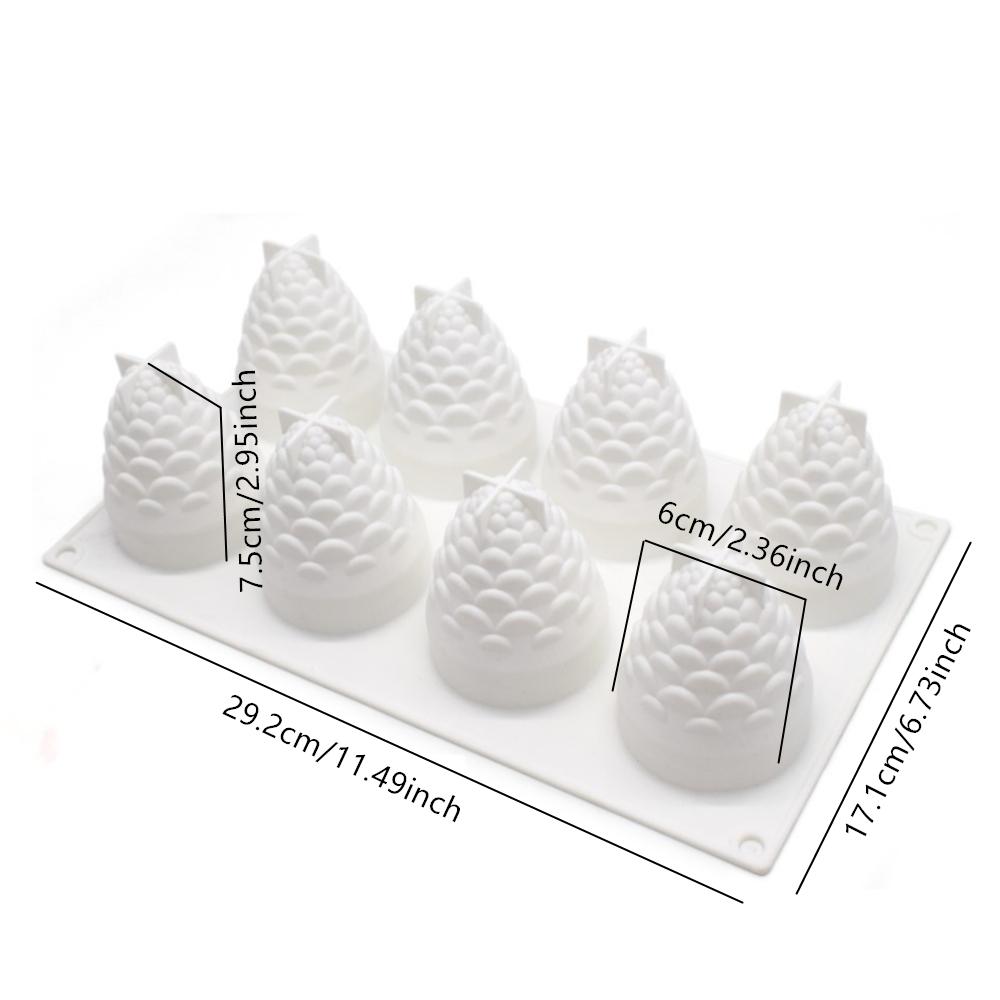 Weihnachtsserie Silikonform Baum Tannenzapfen Stern Kuchenform Kekse 3D DIY Handgefertigt Küchenbackwerkzeuge Dekorierform
