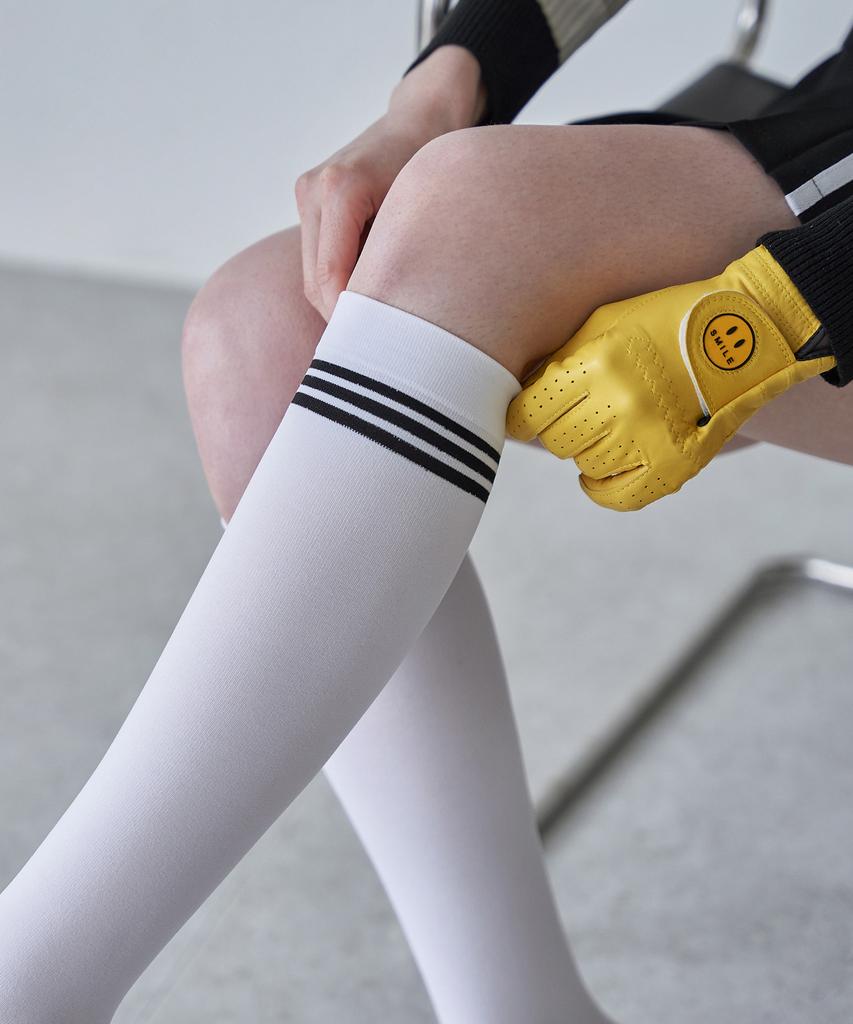 LENIC&MCCOY Slim Fit Line Compression Knee Socks Fn55As176