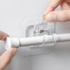 Adhesive Punch-Free Curtain Rod Hook & Clip Bracket