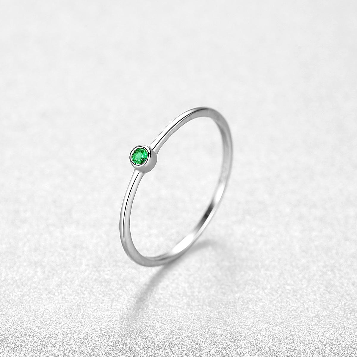 

Женское серебряное кольцо S925 из стерлингового серебра, цветное сокровище, простые серебряные ювелирные изделия, женские кольца 6