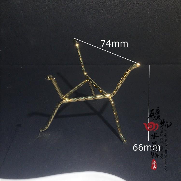 Crystal Stone Metal Bracket Alloy Display Shelf Decor