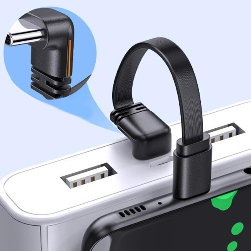 USB Male to Type C Extension Data Charging Cable Right Angle Type C USB Fast Charging Cable 65W