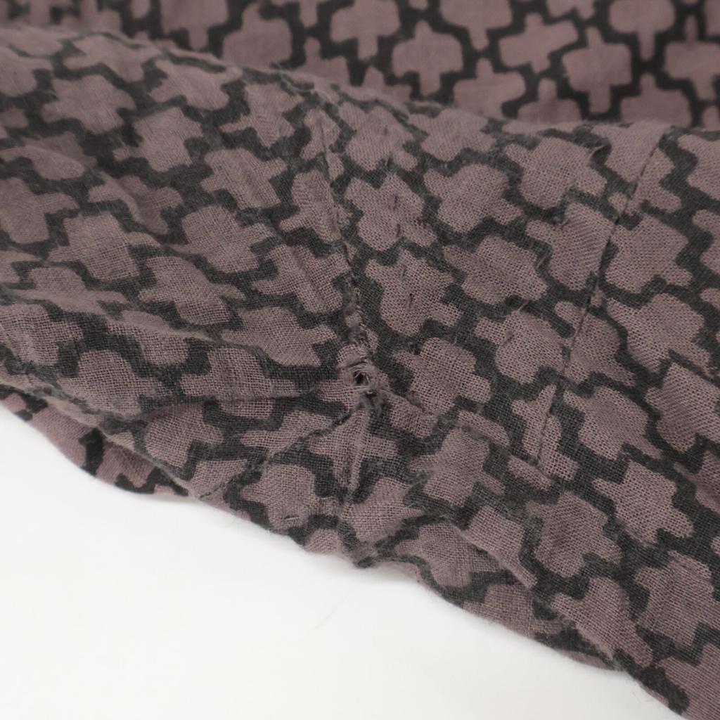 Haat HA22FH511 Brown All-over Print Short-sleeved Dress Dress 4 BrownUsed