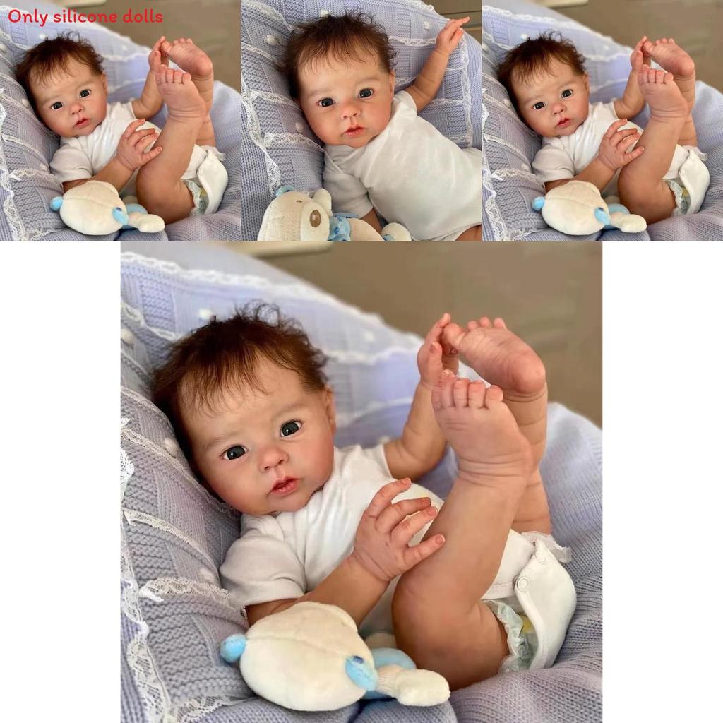 Bambola Bambino in Silicone da 19 Pollici con Caratteristiche Realistiche per Collezionisti e Regalo