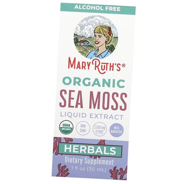 Жидкий экстракт органического морского мха, Organic Sea Moss Liquid Extract, MaryRuth's  30мл (71685003)