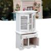 1:12 Dollhouse Cabinet Wooden Miniature Cupboard Furniture Decoration Accessories White