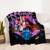Fantasy Sword Dance Party Blanket Soft & Cozy Suitable for Seaside Bedding Office Chair for All Seasons Playful Design