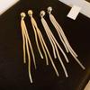 Light Luxury Tassel Pendant Earrings Elegant Drooping Earring Charm Metal Earrings  Special Events
