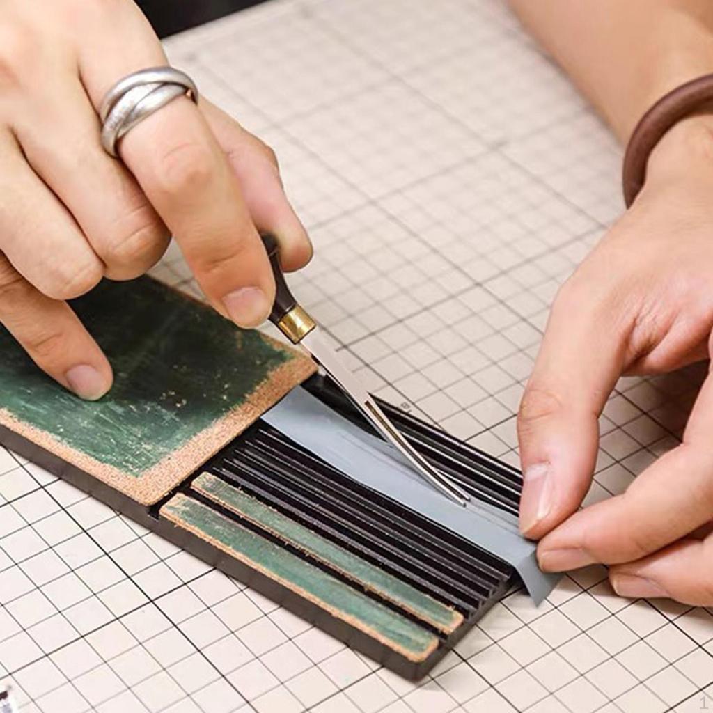 Leather Strop Set Wide Polishing Edger Grinding Multi-function Plate for Woodworking