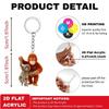 Cute Punch Monkey Acrylic Keychain Cute Animal Lover Key Ring Backpack Pendant Decoration Jewelry Fans Friends Gifts