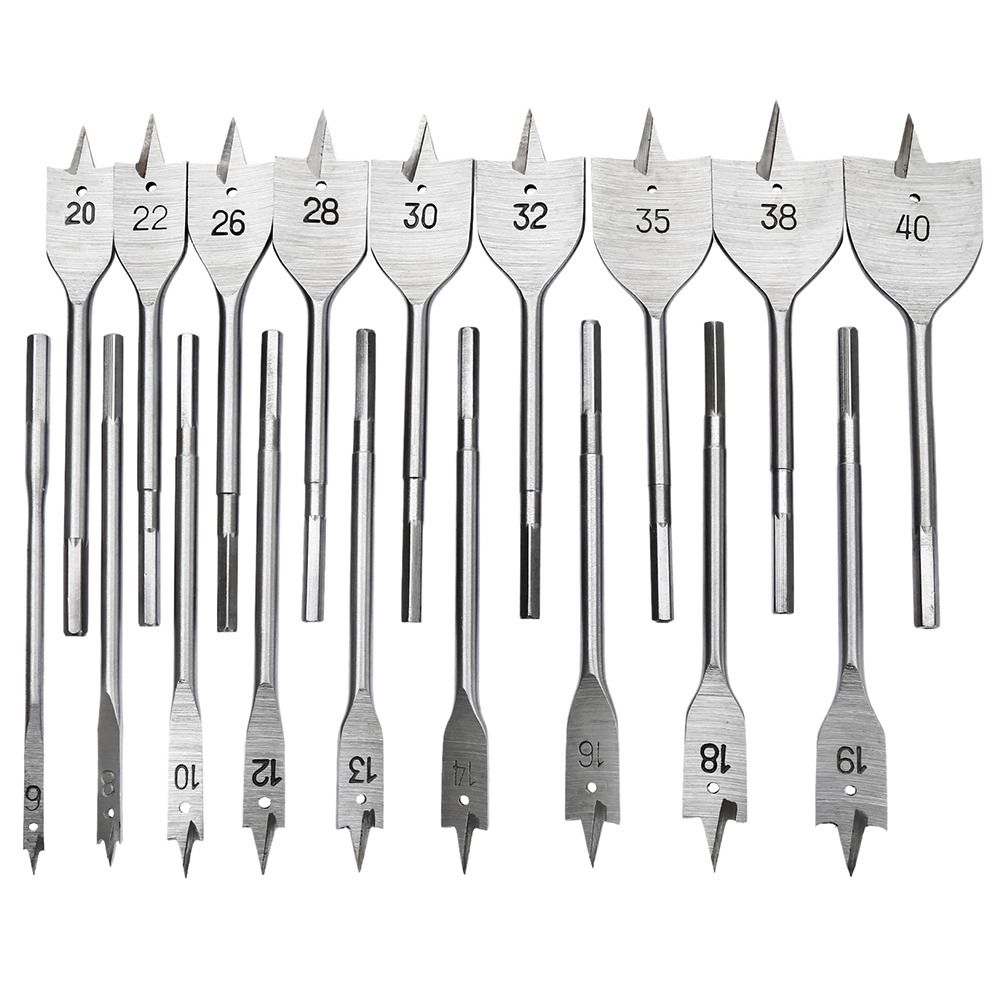 Hand Drill Hanging Titanium Plated Carpenter's Bit Wood Plate Opener Flat Drill Hexagonal Shank