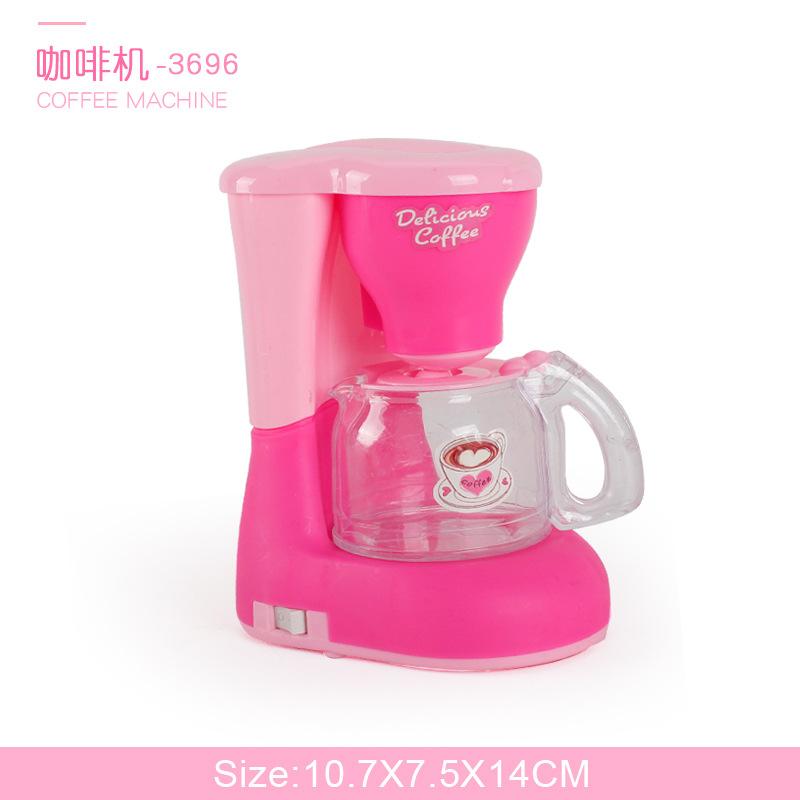 Children's Simulated Kitchen Play House Small Appliances Refrigerator Microwave Hair Dryer Coffee Machine Electric Kettle Toys