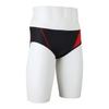 Mizuno EXER SUITS Super Short Swimsuit Size for Competitive and Training Swims Men's N2MB2577, Black/Red, XS,