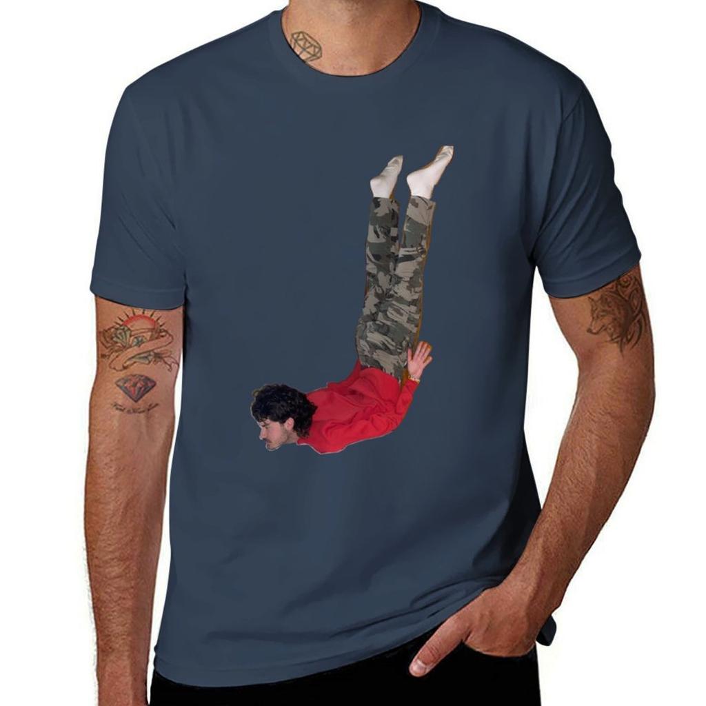 Vertical Drew Sticker Tshirt Anime Tshirt Unisex T Shirts Cotton Tshirt