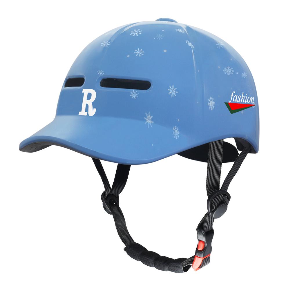 Integrated forming cap bicycle riding commuter four seasons electric battery bicycle helmet skateboard roller skating baseball