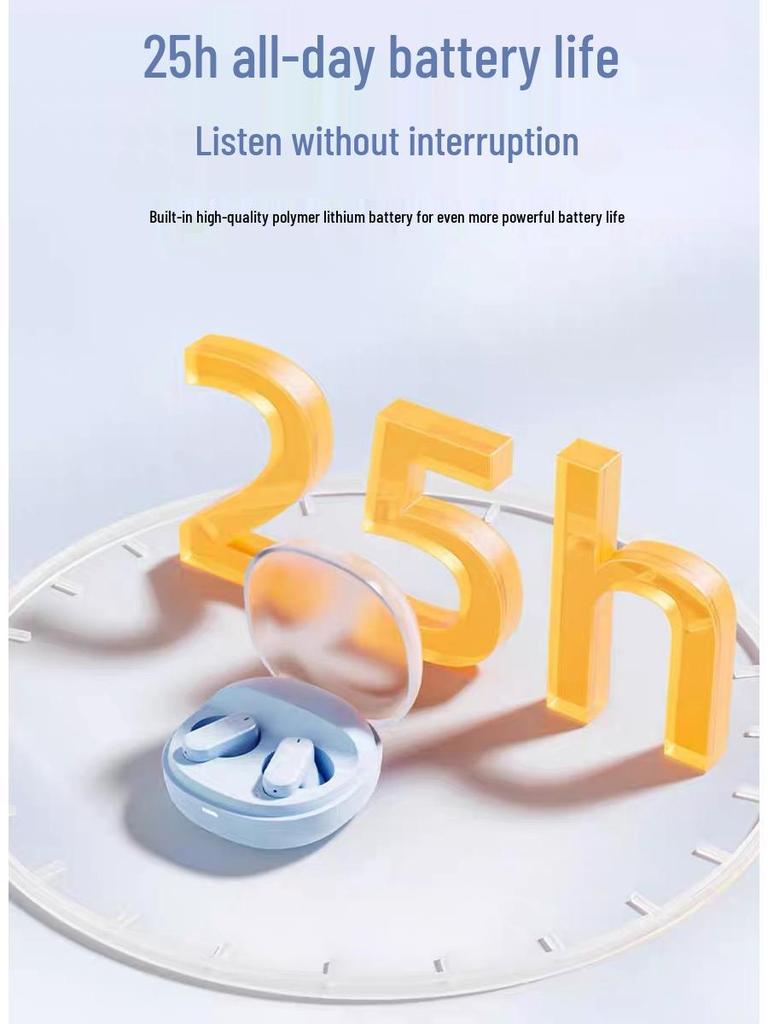 WOPOW 5.4 Bluetooth Wireless Semi-In-Ear Earphones, 2025 Model for Men and Women