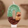 Cartoon Kapibara Numbers Birthday Candles Cake Decoration Party Holiday One Year Old Handmade Candles 0-9