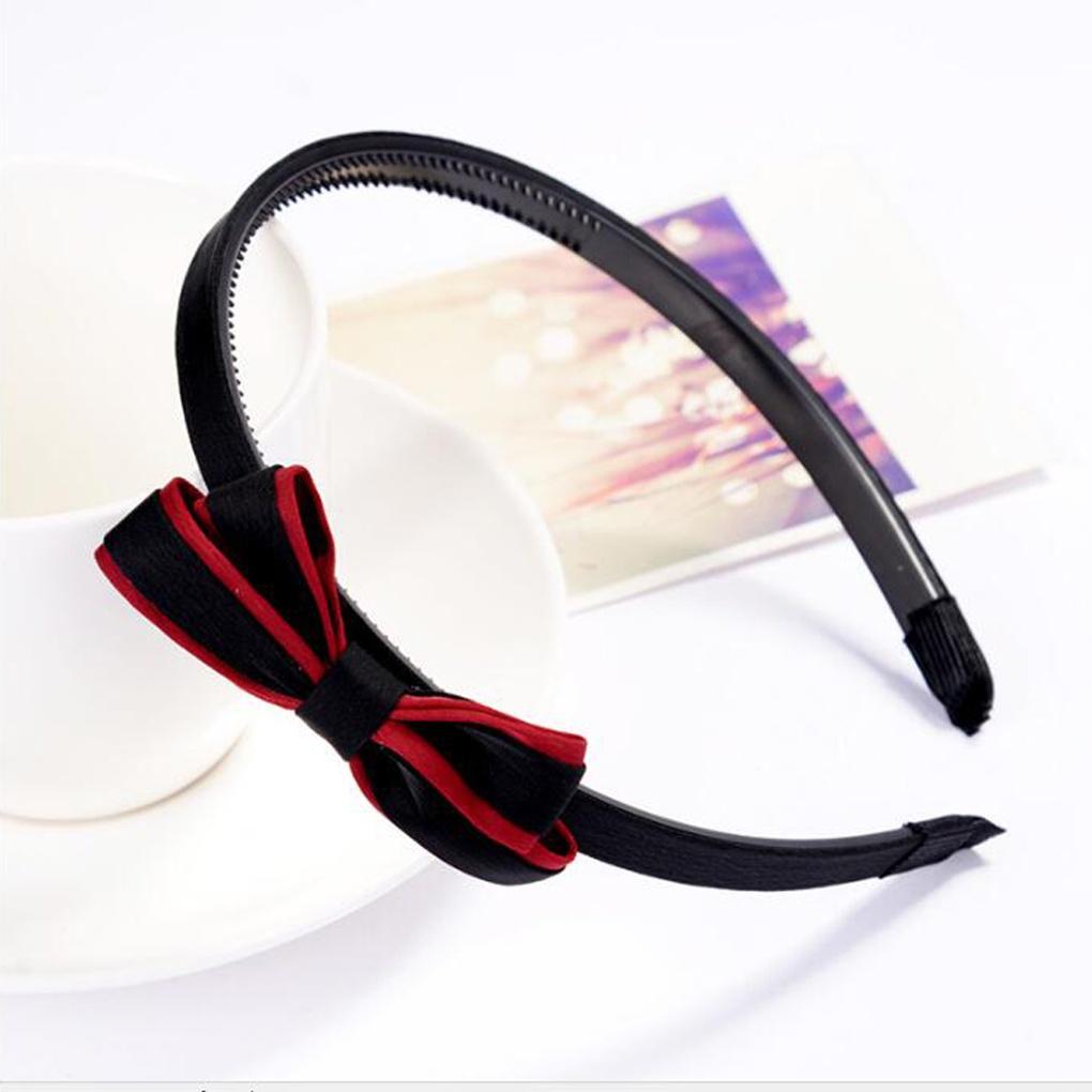Einfaches tägliches Haarband mit Schleife für Damen Punkt-Haarband