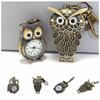 Quartz Owl Pocket Watch Antique Bronze Color Necklace Pocket Watch Flip Style Pocket Watch  Gift