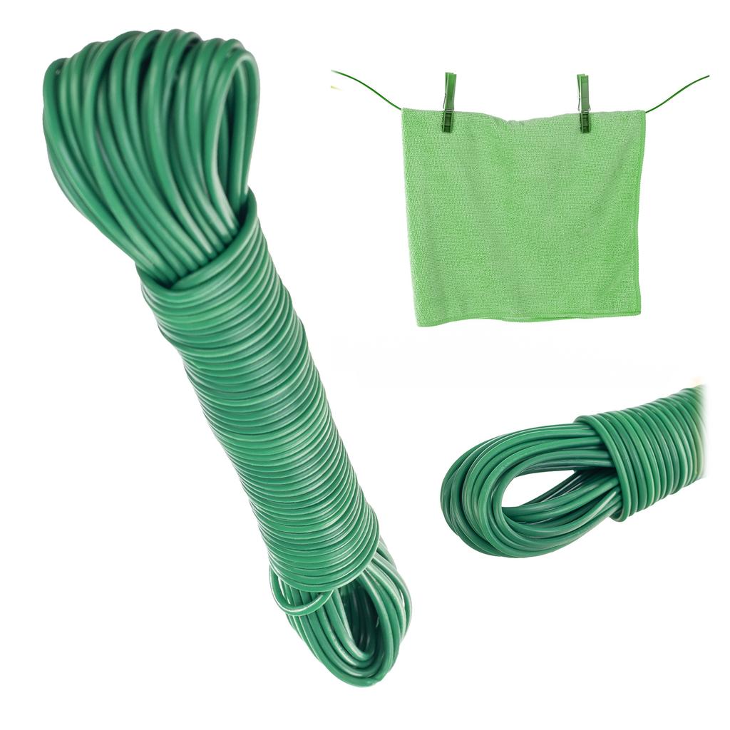 KADAX Clothesline Cord for Laundry 20 Meters Strong with Core String Balcony