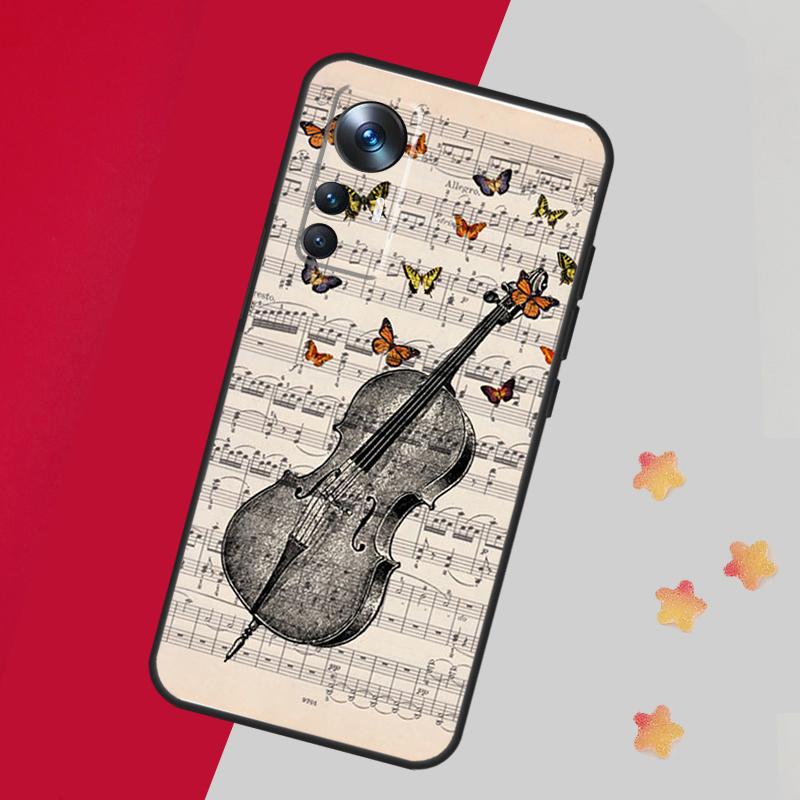 Sheet Music Case For Xiaomi 14 13 15 Ultra 11T 12T 13T 14T Pro Cover For POCO X7 Pro X3 X5 X6 F5 F6 F7