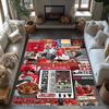 Manchester Personalized Text Carpet Perfect for Outdoor Foyer Game Room Hallway Antislip Carpet Anime Office Decor Birthday/Christmas Gift