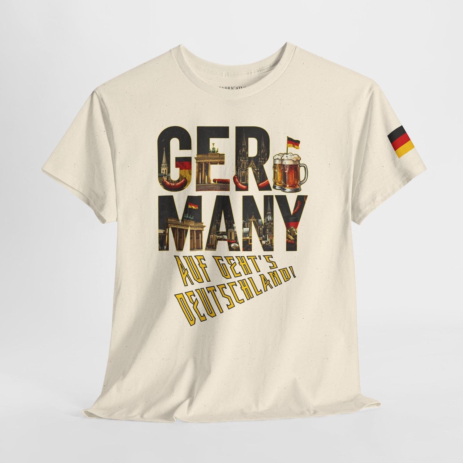 Deutschland Graphic Tee, Vintage Football Fan Shirt, German Flag Sleeve S
