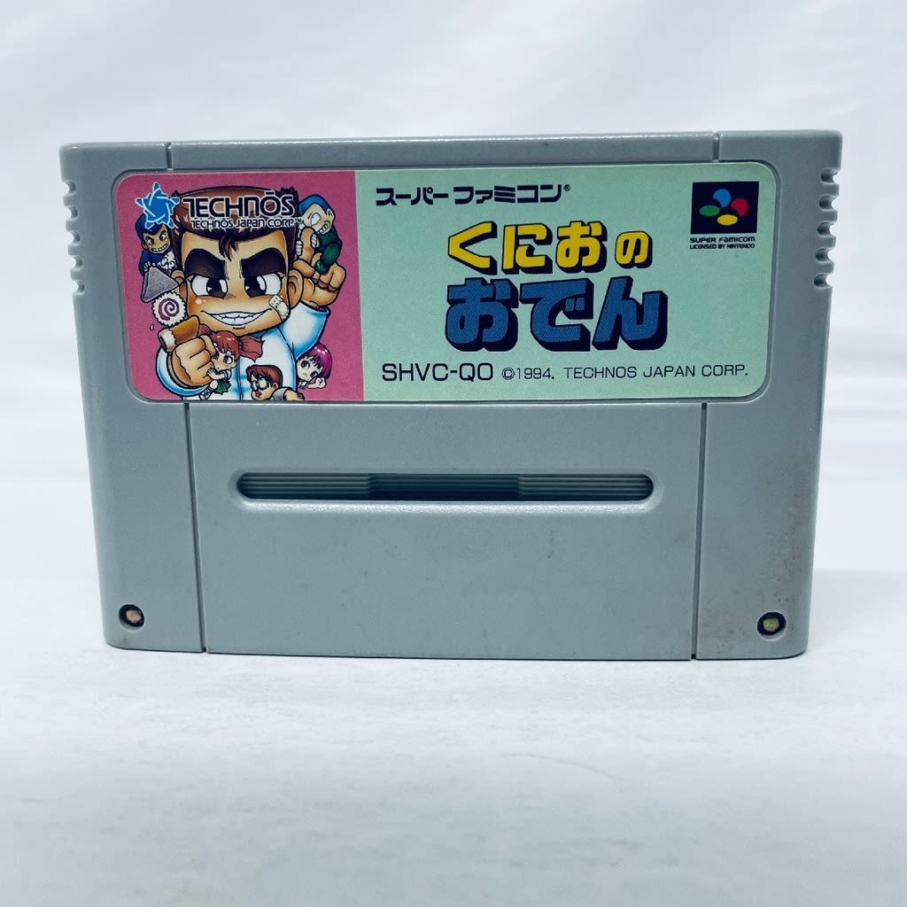 Used Kunio no Oden SFC SNES Super Famicom SHVC-QO tested working Nintendo Puzzle Technos Japan NTSC-J Super Nintendo Cartridge