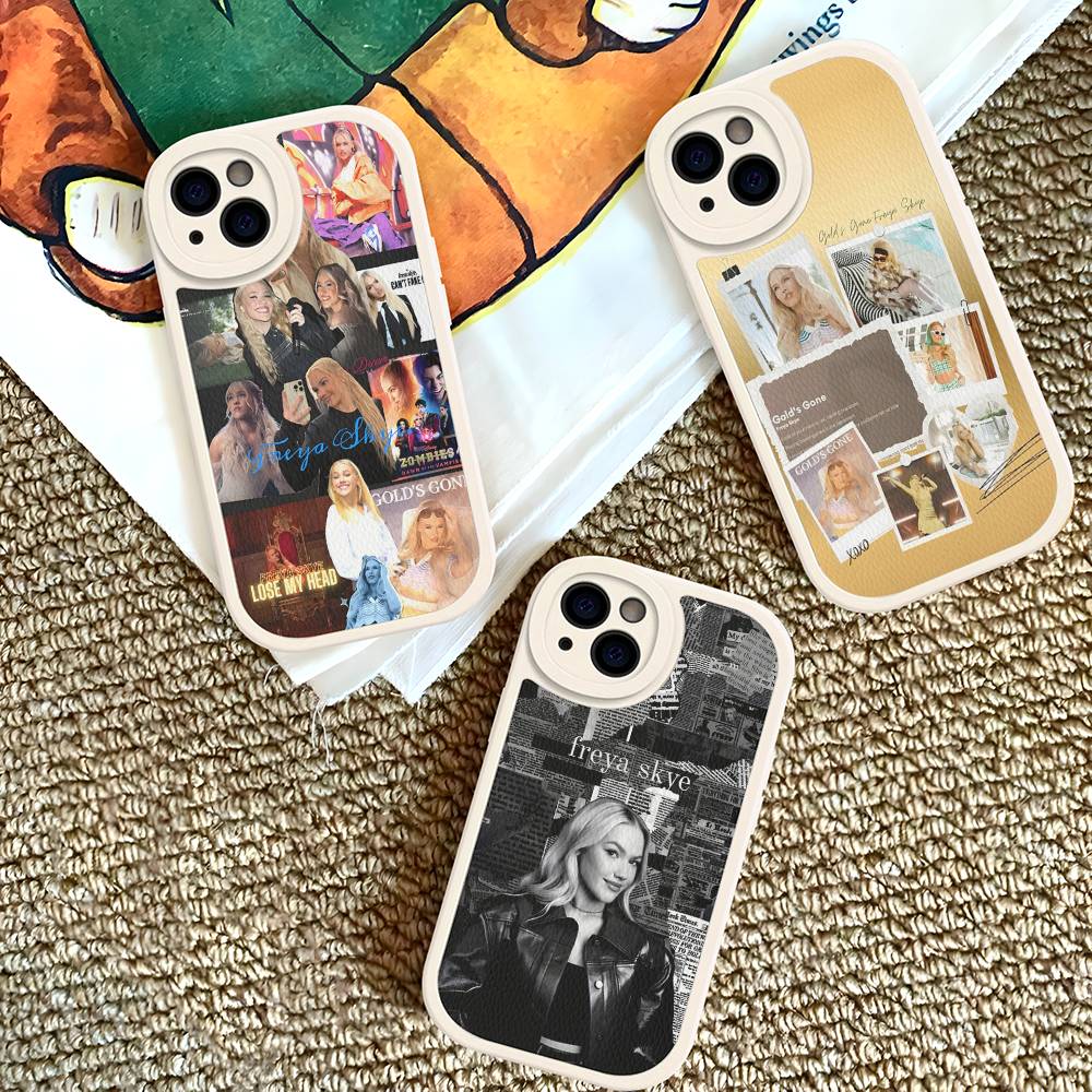 F-Freya Singer Skye Handyhülle für iPhone 11 12 13 14 15 16 Pro Max Mini Plus Weiche Lederhülle