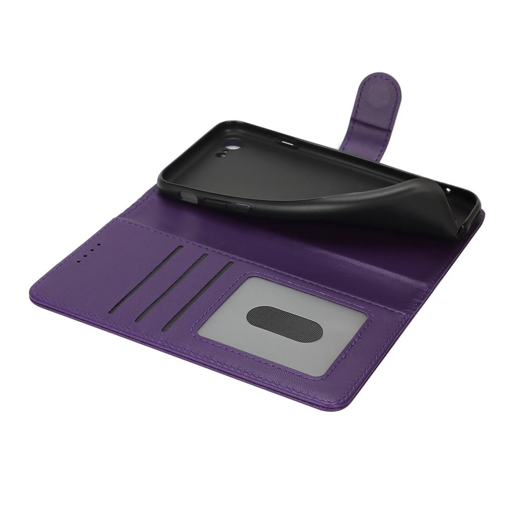 For iPhone SE (2022)/(2020)/8/7 Stand Case Shockproof Leather Wallet Phone Cover