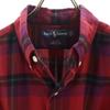 Ralph Lauren Check Pattern Long Sleeve Button Down Shirt L Red Men's Used