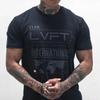 Mens Sports Short Sleeve Cotton Tshirts Gym Fitness Bodybuilding Workout Muscle Clothing Summer Breathable Casual Tee Shirts