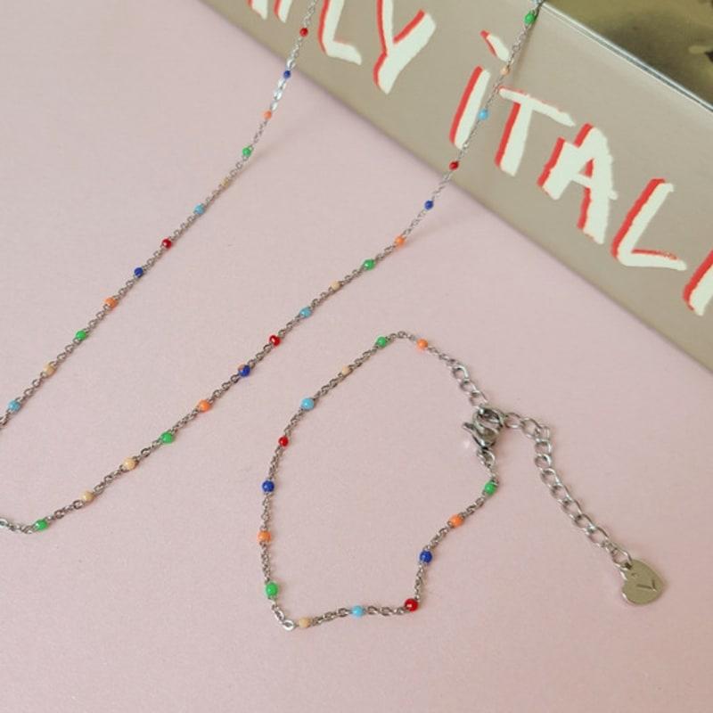 L’OMBRILLANT Iris Surgical Bead Bracelet