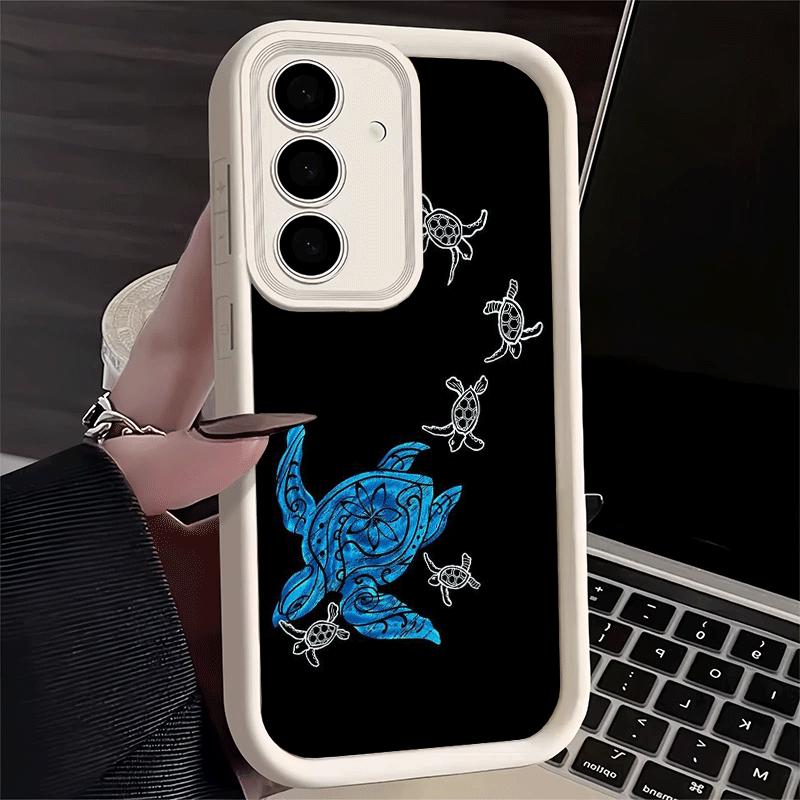 Cartoon Ocean Sea Turtle Soft Phone Case for Samsung Galaxy S26 Ultra S25 Edge S24 S23 S22 Plus S21 S20 FE 5G Shell Silicone Fun