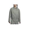 Nike Sportbekleidung Logo Reißverschluss Freizeitjacke Damenjacken Dunkel-Schlamm-Grau FN1941-053