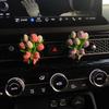 Creative Hydrangea Tulip Car Air Freshener Car Perfume Clip Peach Blossom Aroma Diffuser Car Air Outlet Fragrance Decoration