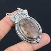 Naturlig Charoit Ädelstenshänge 925 Sterling Silver Indiska Smycken För Kvinnor