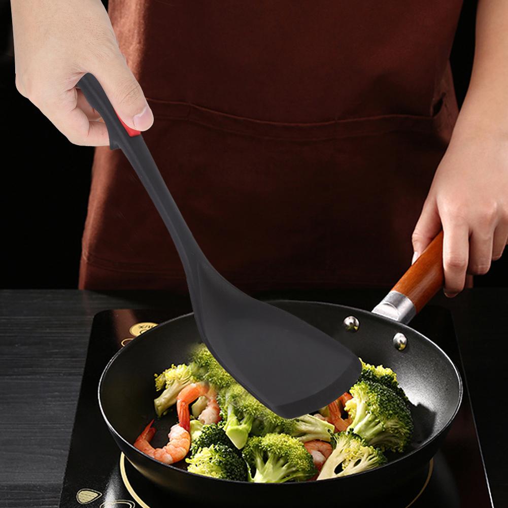 Silicone Spatula Heat Resistant Long Handle Kitchen Utensil Non-Slip Cooking Tool(Spatula )