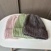 Wool Stacking Hat Children's Autumn and Winter Versatile Knitted Hat Warm Ear Protection Big Head Loose Pullover Hat