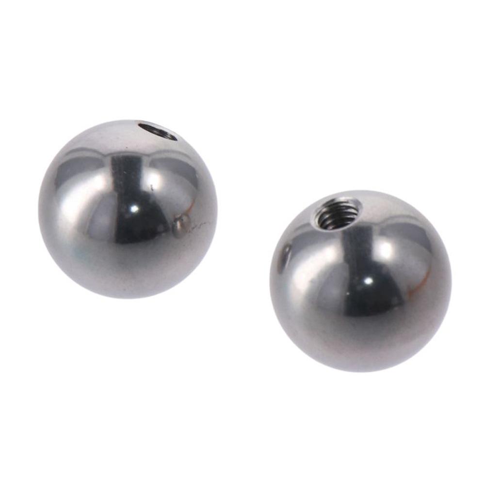 4Pcs Silver M4/M6 Ball Nuts Knob Round Drilling Ball Thread Nut  Lighting Machinery DIY Decoration