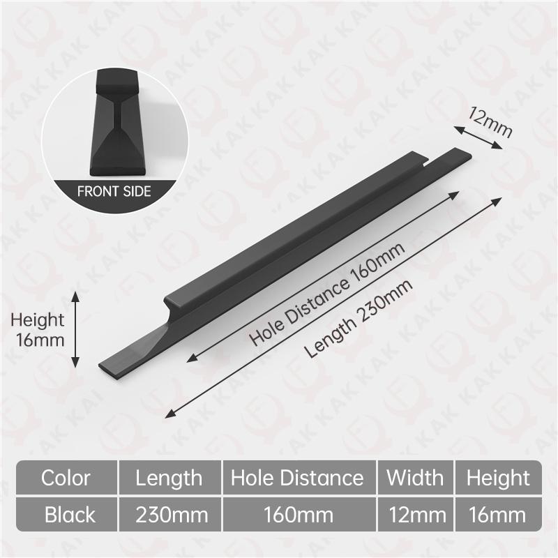 KAK Long Furniture Handles Kitchen Cabinet Knobs and Handles Shoe Cabinets Wardrobes Door Pulls 1000mm Door Handles Hardware