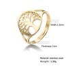 Skyrim Tree Of Life Ring Stainless Steel Gold Color Adjustable Finger Rings Amuelt Jewelry Anniversary Gifts For Women