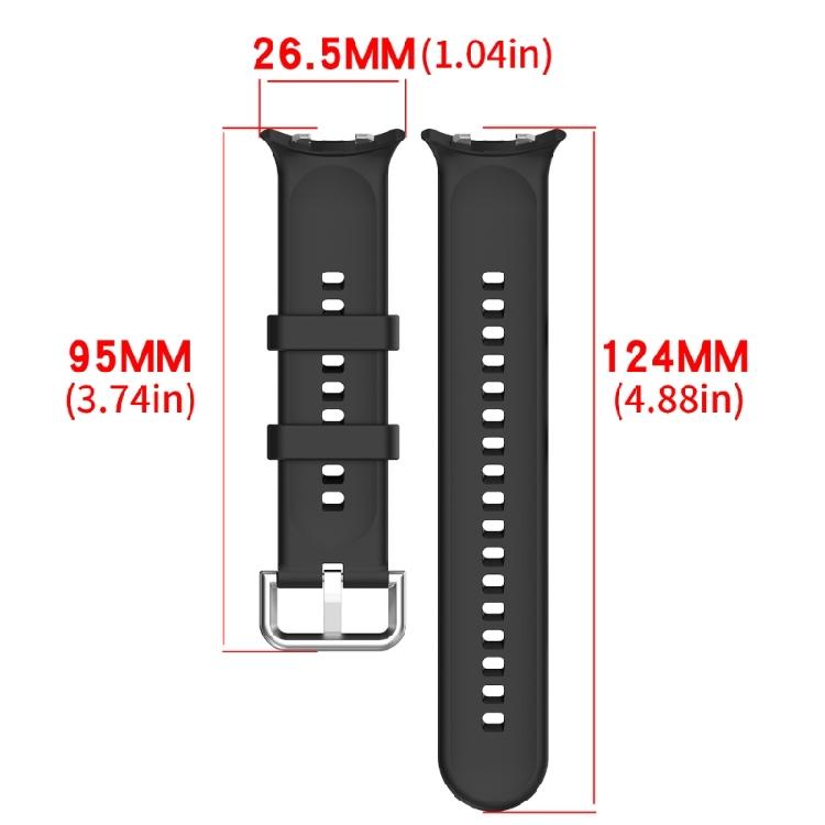 Adjustable Waterproof Silicone Watch Band Quick Release Mechanism Perforated Silicone Accessory Suitable for Smartwatch