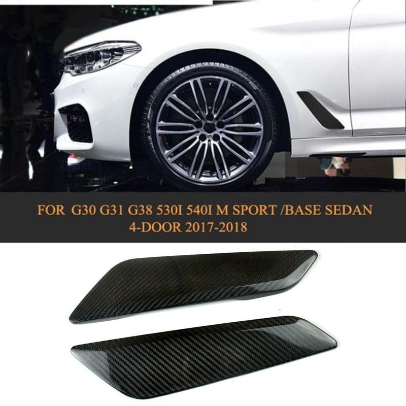 Kohlefaser Für BMW - 5er Reihe G30 G31 G38 2018- Kotflügel Seitenlüftungsauslass Abdeckung Zierleiste Dekorativer Aufkleber