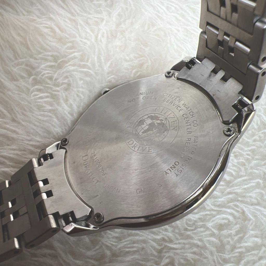 Used [Rare/Good Condition] List price 275,000 Citizen Exceed 40th Anniversary Limited Model AQ5000-56E Eco Drive Ultra Thin Titanium