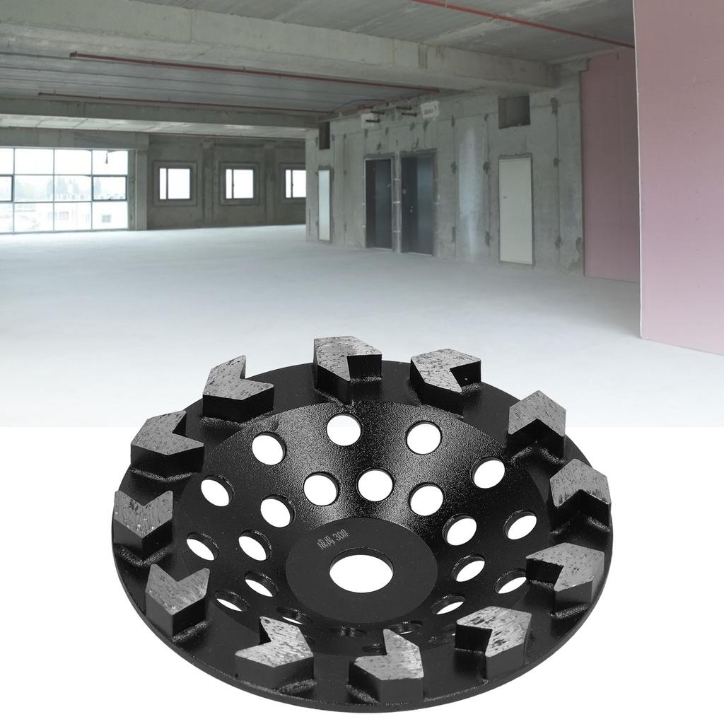 Angle Grinder Accessories  Grinding Wheel Cup 10 Teeth Black 180mm for Sanding Concrete Stone Cement  Grinding Cup