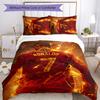 CRF 7 3pcs Bedding Set Duvet Cover Closure Includes 1 Duvet Cover & 2 Pillowcases for All Seasons Bedroom Home Dorm Decor