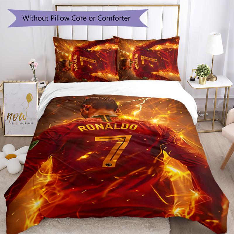 CRF 7 3pcs Bedding Set Duvet Cover Closure Includes 1 Duvet Cover & 2 Pillowcases for All Seasons Bedroom Home Dorm Decor